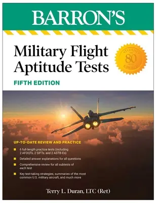 Pruebas de Aptitud de Vuelo Militar, Quinta Edición: 6 Pruebas de Práctica + Revisión Exhaustiva - Military Flight Aptitude Tests, Fifth Edition: 6 Practice Tests + Comprehensive Review