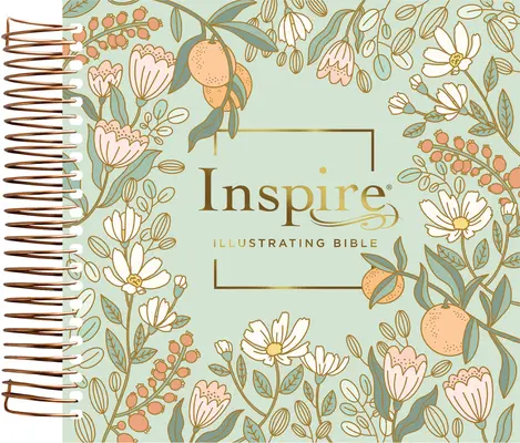 Biblia ilustrada NLT Dayspring Inspire, Edición con archivos (Encuadernación en espiral, Jardín floral menta) - NLT Dayspring Inspire Illustrating Bible, Filament-Enabled Edition (Spiral Bound, Mint Floral Garden)