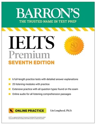 Ielts Premium: 6 Exámenes de Práctica + Revisión Exhaustiva + Audio Online, Séptima Edición - Ielts Premium: 6 Practice Tests + Comprehensive Review + Online Audio, Seventh Edition