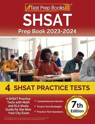 SHSAT Prep Book 2023-2024: 4 SHSAT Practice Tests with Math and ELA Study Guide for the New York City Exam [7th Edition] (en inglés) - SHSAT Prep Book 2023-2024: 4 SHSAT Practice Tests with Math and ELA Study Guide for the New York City Exam [7th Edition]