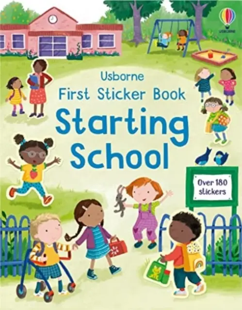 Primer Libro de Pegatinas Empezando la Escuela - Un Libro para el Primer Día de Escuela para Niños - First Sticker Book Starting School - A First Day of School Book for Children