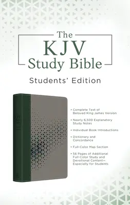 Biblia de Estudio RVR, Edición para Estudiantes [Ciprés y Humo] - The KJV Study Bible, Students' Edition [Cypress & Smoke]