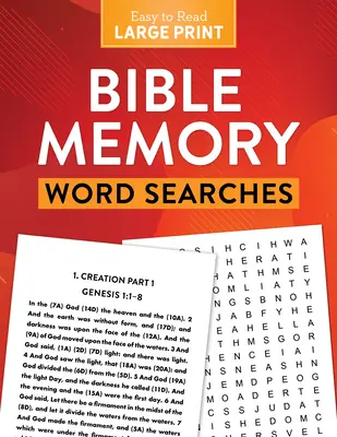 Búsquedas de palabras para memorizar en la Biblia - Bible Memory Word Searches Large Print