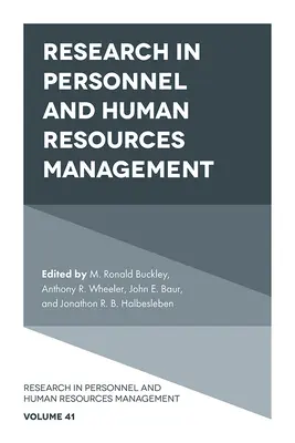 Investigación en gestión de personal y recursos humanos - Research in Personnel and Human Resources Management