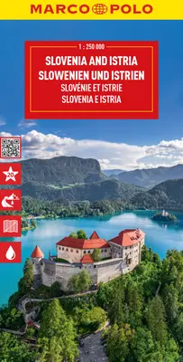 Eslovenia e Istria Mapa Marco Polo - Slovenia and Istria Marco Polo Map