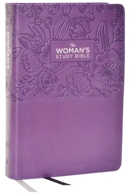 Kjv, la Biblia de estudio de la mujer, Leathersoft púrpura, letra roja, edición a todo color, impresión de la comodidad (pulgar indexado): Recibiendo la Verdad de Dios para Equilibrio, Ho - Kjv, the Woman's Study Bible, Purple Leathersoft, Red Letter, Full-Color Edition, Comfort Print (Thumb Indexed): Receiving God's Truth for Balance, Ho