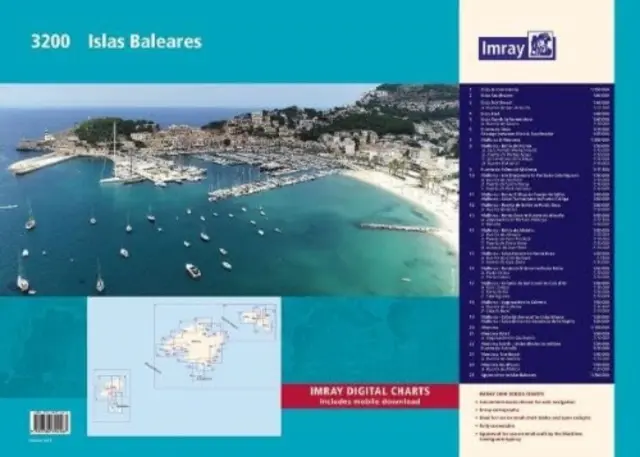 Imray Paquete de Cartas 3200 - Islas Baleares Wiro Bound - Imray Chart Pack 3200 - Islas Baleares Wiro Bound