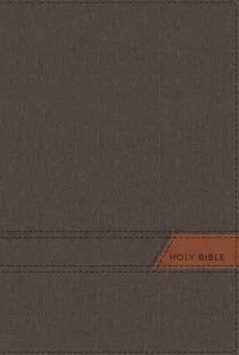 Niv, Biblia esbelta, Letra grande, Tapa flexible de tela, Gris, Letra roja, Impresión confort - Niv, Thinline Bible, Large Print, Cloth Flexcover, Gray, Red Letter, Comfort Print