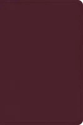 Biblia de consulta compacta CSB, Cranberry Leathertouch - CSB Large Print Compact Reference Bible, Cranberry Leathertouch