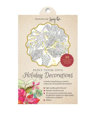 Pinta tus propios adornos navideños: Ilustraciones de Kristy Rice - Paint-Your-Own Holiday Decorations: Illustrations by Kristy Rice