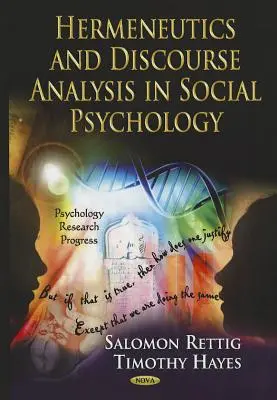 Hermenéutica y análisis del discurso en psicología social - Hermeneutics & Discourse Analysis in Social Psychology