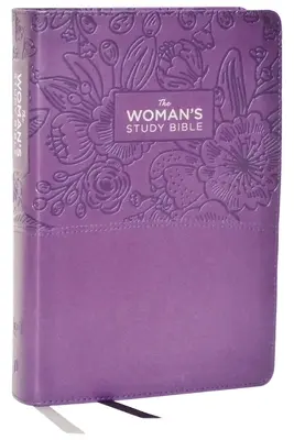 Kjv, la Biblia de estudio para la mujer, en cuero suave de color púrpura, letra roja, edición a todo color, impresión cómoda: Recibir la verdad de Dios para el equilibrio, la esperanza y la transfor - Kjv, the Woman's Study Bible, Purple Leathersoft, Red Letter, Full-Color Edition, Comfort Print: Receiving God's Truth for Balance, Hope, and Transfor