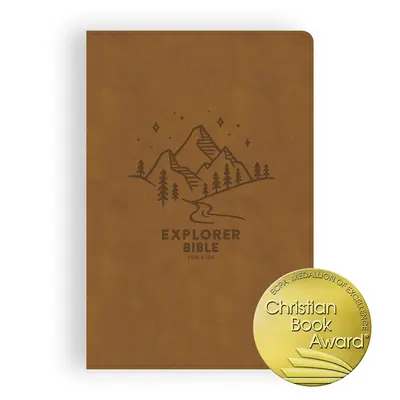 Biblia del Explorador CSB para niños, tacto cuero de las montañas marrones, indexada: La Palabra de Dios en medio del mundo de Dios - CSB Explorer Bible for Kids, Brown Mountains Leathertouch, Indexed: Placing God's Word in the Middle of God's World