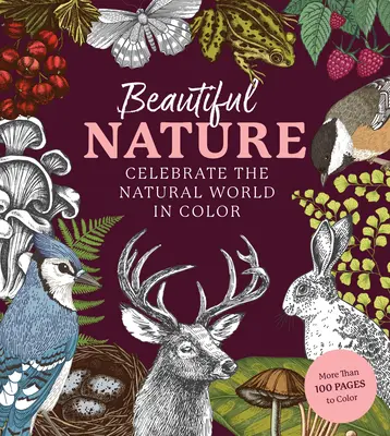 Hermoso libro para colorear de la naturaleza: Un libro para colorear que celebra el mundo natural - Beautiful Nature Coloring Book: A Coloring Book to Celebrate the Natural World