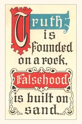 Diario Vintage La verdad se asienta sobre una roca - Vintage Journal Truth is Founded on a Rock