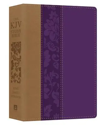 La Biblia de Estudio RVR - Letra Grande [Violeta Florido] - The KJV Study Bible - Large Print [violet Floret]