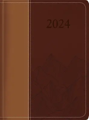 El Tesoro de la Sabiduría - Agenda Ejecutiva 2024 - Marrón Bicolor: Un diario y libro de citas de temática ejecutiva con una cita inspiradora o la Biblia - The Treasure of Wisdom - 2024 Executive Agenda - Two-Toned Brown: An Executive Themed Daily Journal and Appointment Book with an Inspirational Quotati