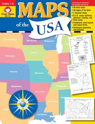 Mapas de EE.UU., Grado 1 - 6 Recurso para el profesor - Maps of the Usa, Grade 1 - 6 Teacher Resource