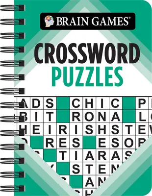 Juegos de ingenio - Para llevar - Crucigramas (verde azulado) - Brain Games - To Go - Crossword Puzzles (Teal)