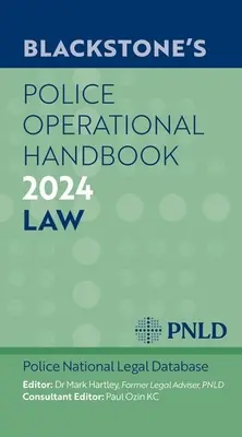 Manual de operaciones policiales 2024 de Blackstone - Blackstone's Police Operational Handbook 2024