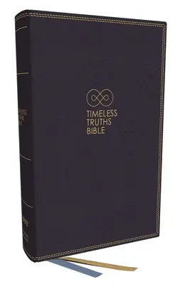 La Biblia de las verdades eternas: Una fe. Handed Down. for All the Saints. (Red, Piel azul, Impresión cómoda) - Timeless Truths Bible: One Faith. Handed Down. for All the Saints. (Net, Blue Leathersoft, Comfort Print)