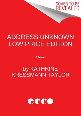 Dirección desconocida Edición económica - Address Unknown Low Price Edition