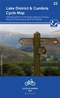 Lake District & Cumbria Cycle Map 22 - Incluye tramos de la ruta C2C, Hadrians Cycleway, Way of the Roses y otras rutas NCN - Lake District & Cumbria Cycle Map 22 - Features sections of the C2C route, Hadrians Cycleway, Way of the Roses plus other NCN routes