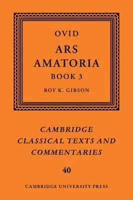 Ovidio: Ars Amatoria, Libro III - Ovid: Ars Amatoria, Book III