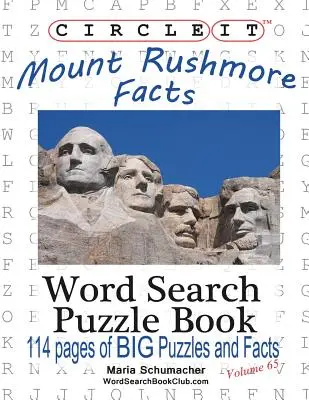 Enciérralo, Datos sobre el Monte Rushmore, Sopa de letras, Puzzle Book - Circle It, Mount Rushmore Facts, Word Search, Puzzle Book