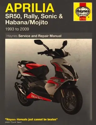 Aprilia SR50, Rally, Sonic & Habana/Mojito Scooters (93 - 09)