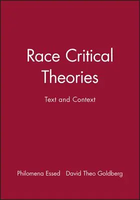 Teorías críticas sobre la raza - Race Critical Theories