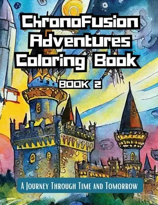 ChronoFusion Adventures Coloring Book (Libro Dos): Un viaje a través del tiempo y del mañana - ChronoFusion Adventures Coloring Book (Book Two): A Journey Through Time and Tomorrow