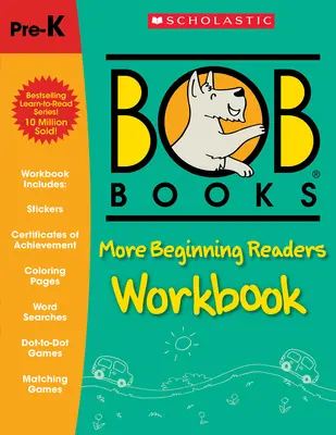 Bob Books - More Beginning Readers Workbook Phonics, Writing Practice, Stickers, Ages 4 and Up, Kindergarten, First Grade