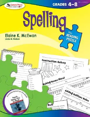 El rompecabezas de la lectura: ortografía, 4º a 8º curso - The Reading Puzzle: Spelling, Grades 4-8