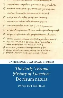 La primera historia textual del De Rerum Natura de Lucrecio - The Early Textual History of Lucretius' de Rerum Natura