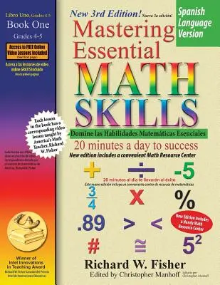 Dominio de las habilidades matemáticas esenciales Libro 1, versión en español - Mastering Essential Math Skills Book 1, Spanish Language Version