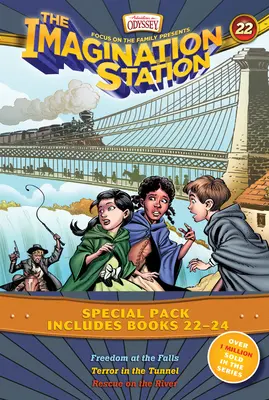 Estación Imaginación Libros 3-Pack: Libertad en las cataratas / Terror en el túnel / Rescate en el río - Imagination Station Books 3-Pack: Freedom at the Falls / Terror in the Tunnel / Rescue on the River