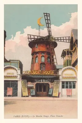 Diario Vintage Club nocturno Moulin Rouge - Vintage Journal Moulin Rouge Nightclub