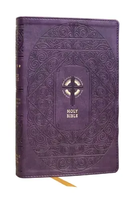 Nrsvce Biblia Católica Sacramentos de Iniciación, Piel púrpura, Impresión confort - Nrsvce Sacraments of Initiation Catholic Bible, Purple Leathersoft, Comfort Print