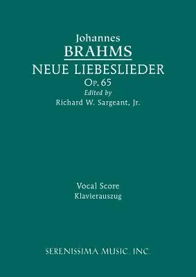 Neue Liebeslieder, Op.65: Partitura vocal - Neue Liebeslieder, Op.65: Vocal score