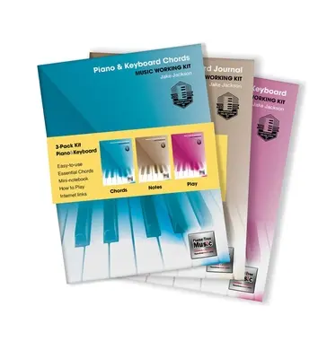 Kit de trabajo musical de 3 libros para piano y teclado - 3-Book Music Working Kit for Piano & Keyboard