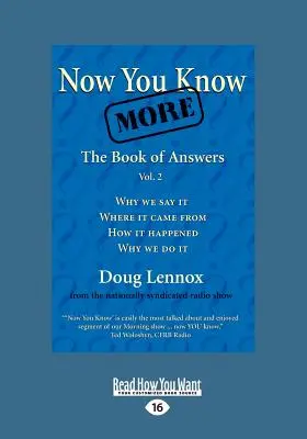 Ahora sabes más: El libro de las respuestas, Vol. 2 (Letra grande 16pt) - Now You Know More: The Book of Answers, Vol. 2 (Large Print 16pt)