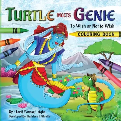 La tortuga conoce al genio, el libro para colorear - Turtle Meets Genie, The Coloring Book