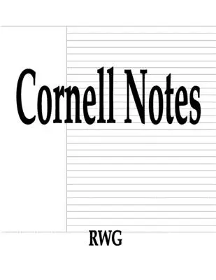 Notas Cornell: 100 Páginas 8.5 X 11 - Cornell Notes: 100 Pages 8.5 X 11