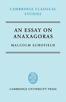 Ensayo sobre Anaxágoras - An Essay on Anaxagoras