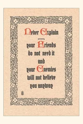 Diario Vintage Never Explain - Vintage Journal Never Explain