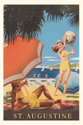 Diario Vintage St. Augustine Travel Poster - Vintage Journal St. Augustine Travel Poster