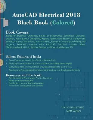 AutoCAD Electrical 2018 Libro negro (en color) - AutoCAD Electrical 2018 Black Book (Colored)