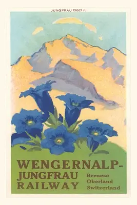 Diario Vintage Jungfrau, Alpes Suizos - Vintage Journal Jungfrau, Swiss Alps