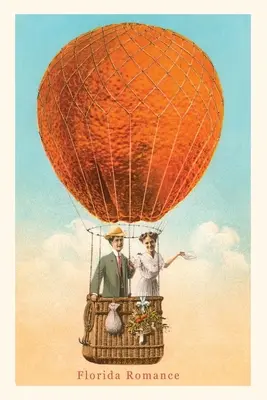 Diario Vintage Florida Romance, Pareja en Globo Naranja - Vintage Journal Florida Romance, Couple in Orange Balloon